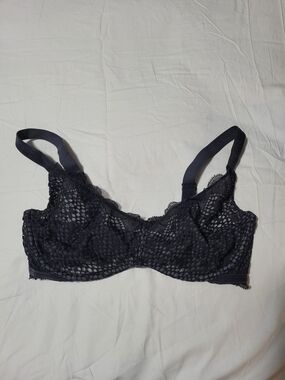 Victoria's Secret Black Lace Unlined Underwire Bra